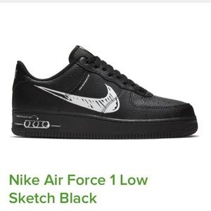 Black Air Force 1 Nike